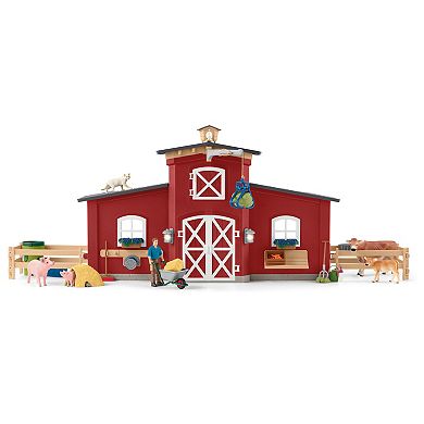 Schleich Farm World: Red Barn 92-Piece Playset