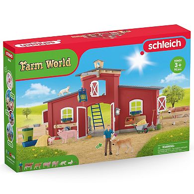 Schleich Farm World: Red Barn 92-Piece Playset