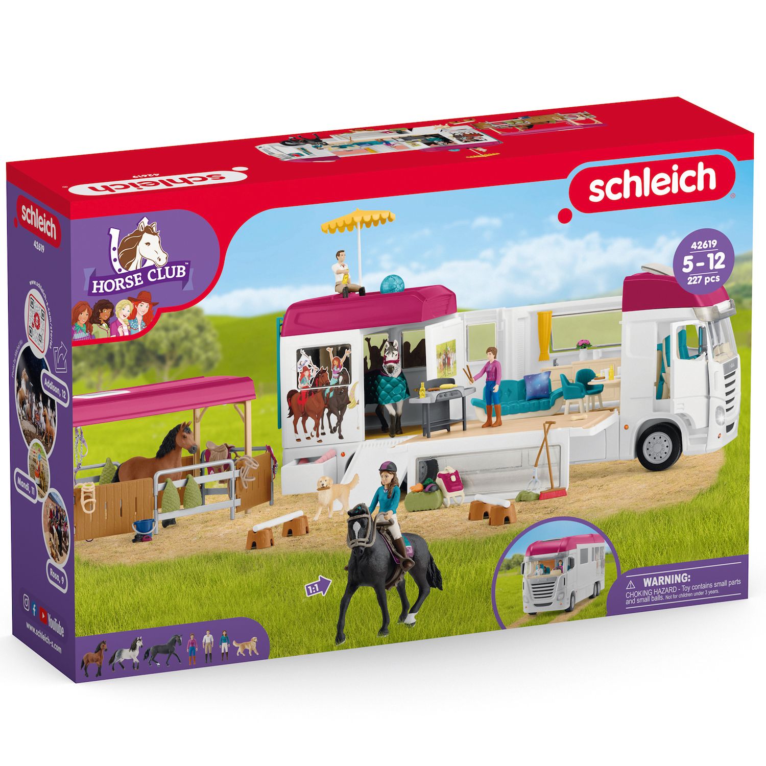 Детский игровой набор Schleich Horse Club: Horse Transporter 227 pc Playset — фото 2