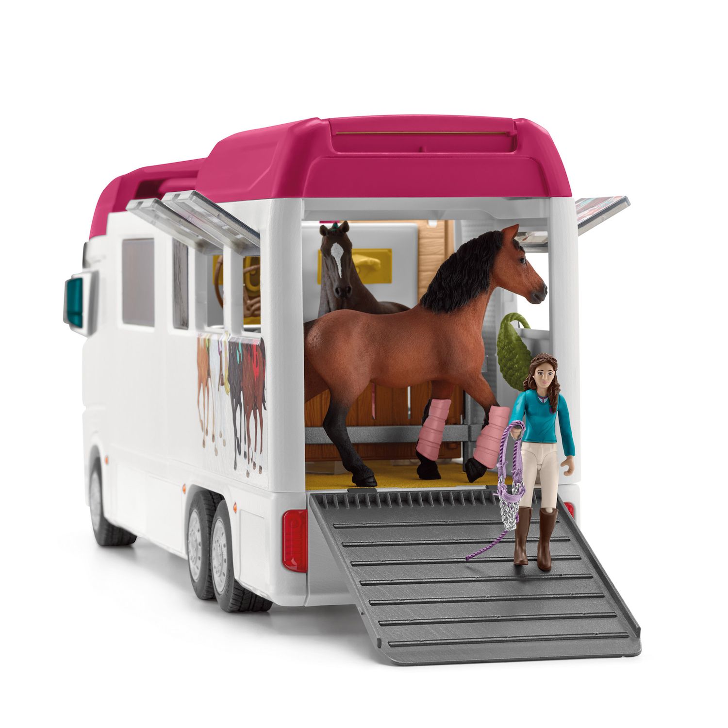 Детский игровой набор Schleich Horse Club: Horse Transporter 227 pc Playset — фото 5