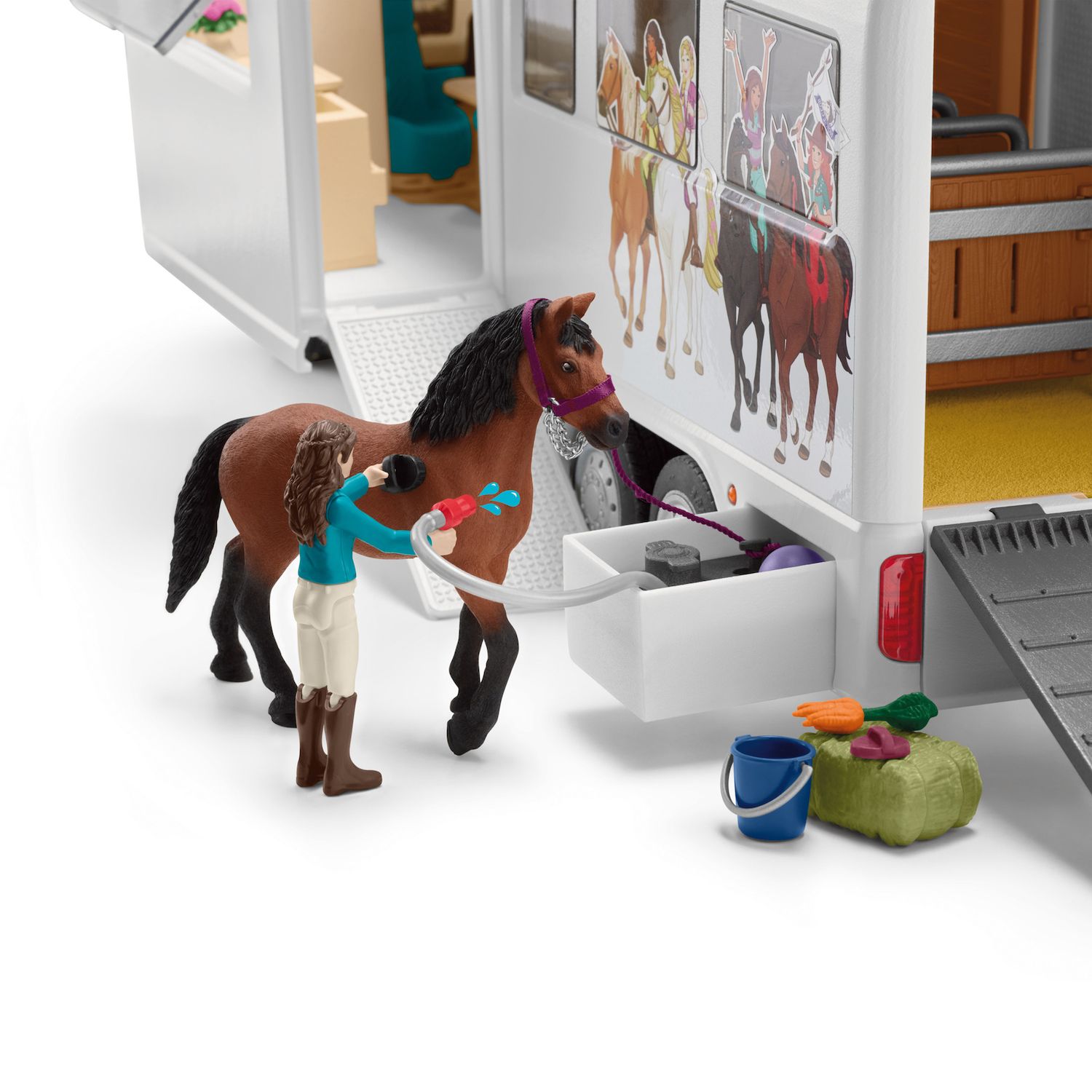 Детский игровой набор Schleich Horse Club: Horse Transporter 227 pc Playset — фото 7