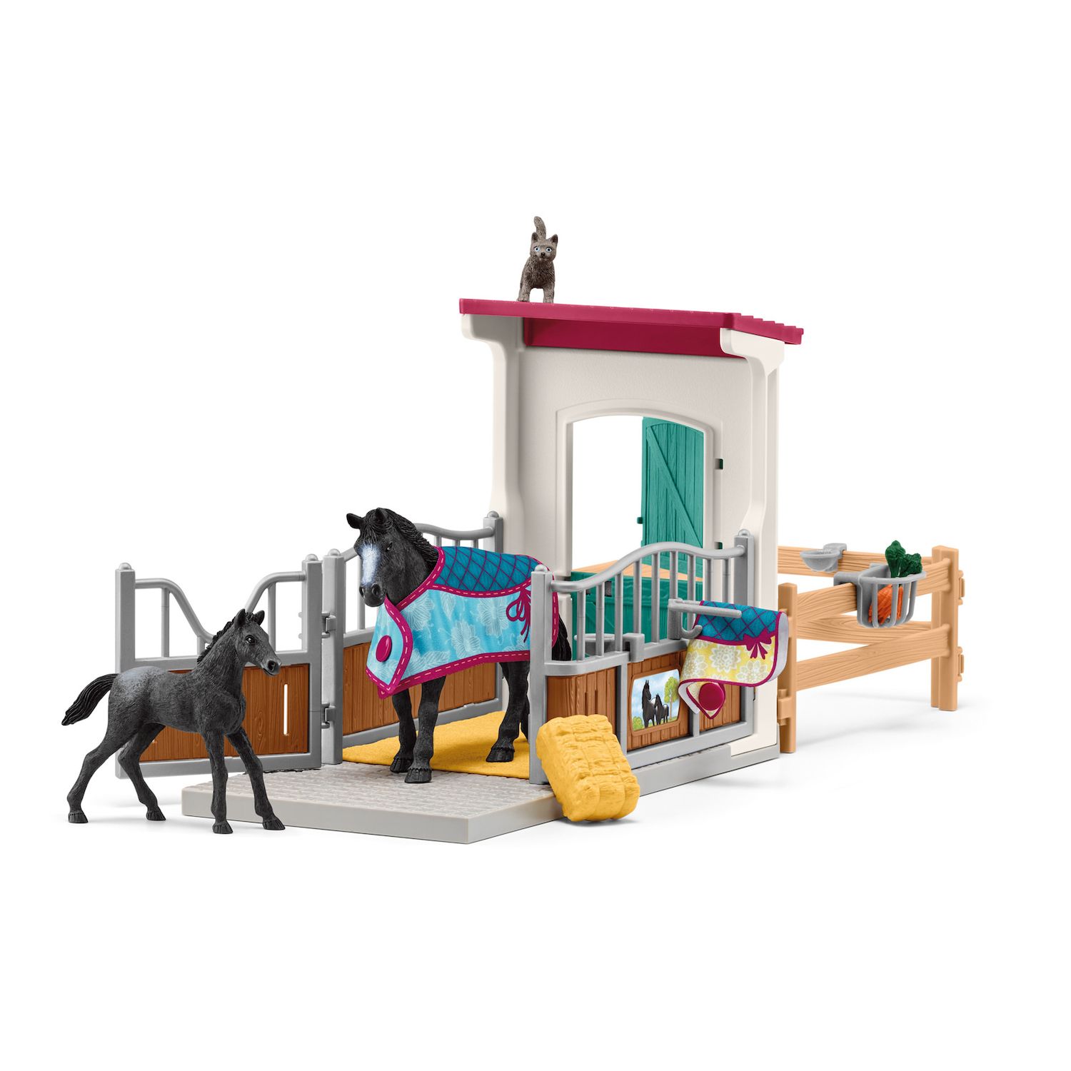 Детские фигурки Schleich Horse Club: Horse Box With Mare & Foal 34 pc Playset