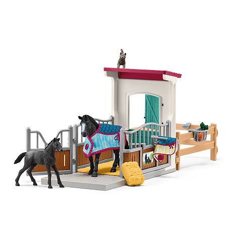 Детские фигурки Schleich Horse Club: Horse Box With Mare & Foal 34 pc Playset