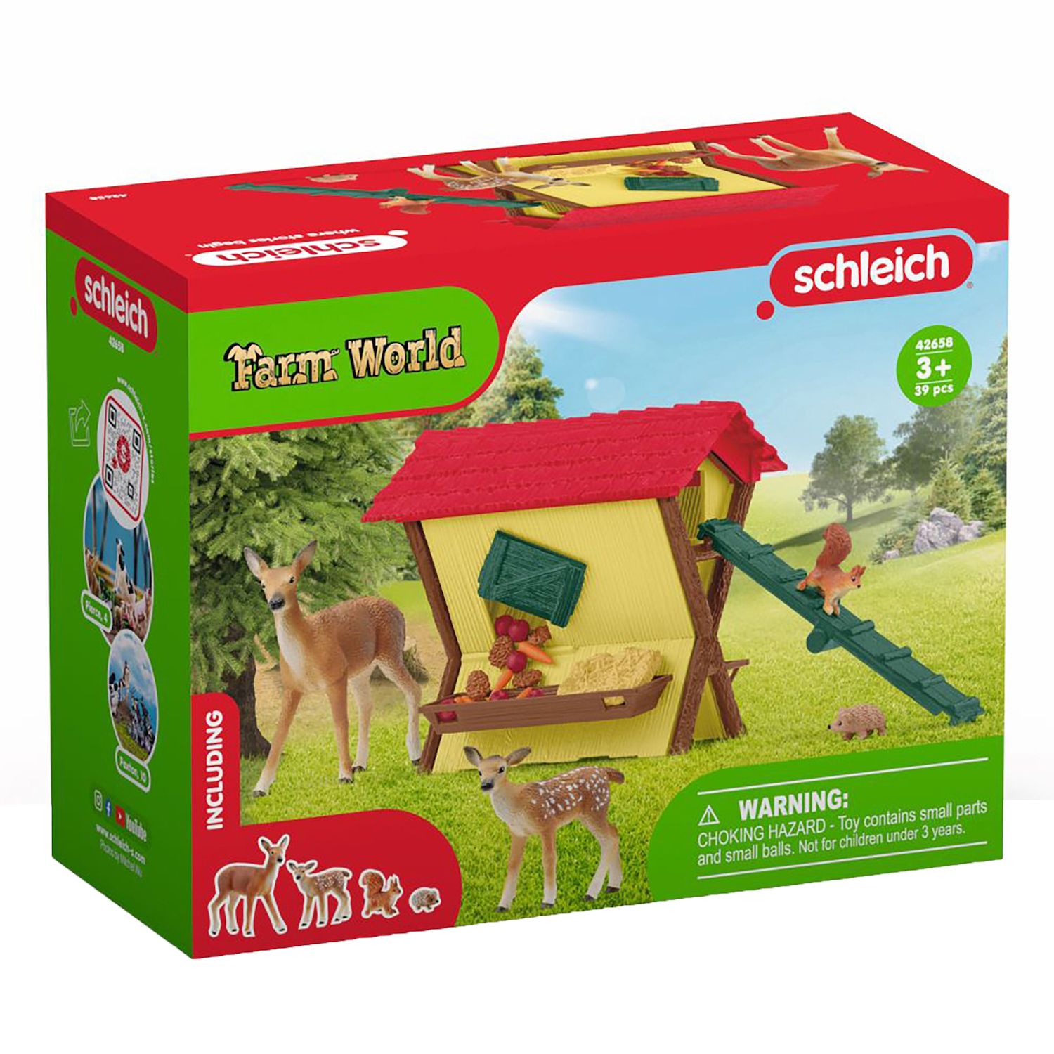 Детский игровой набор Schleich Farm World: Feeding The Forest Animals Figurine Playset — фото 2