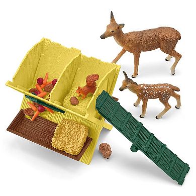 Schleich Farm World: Feeding The Forest Animals Figurine Playset