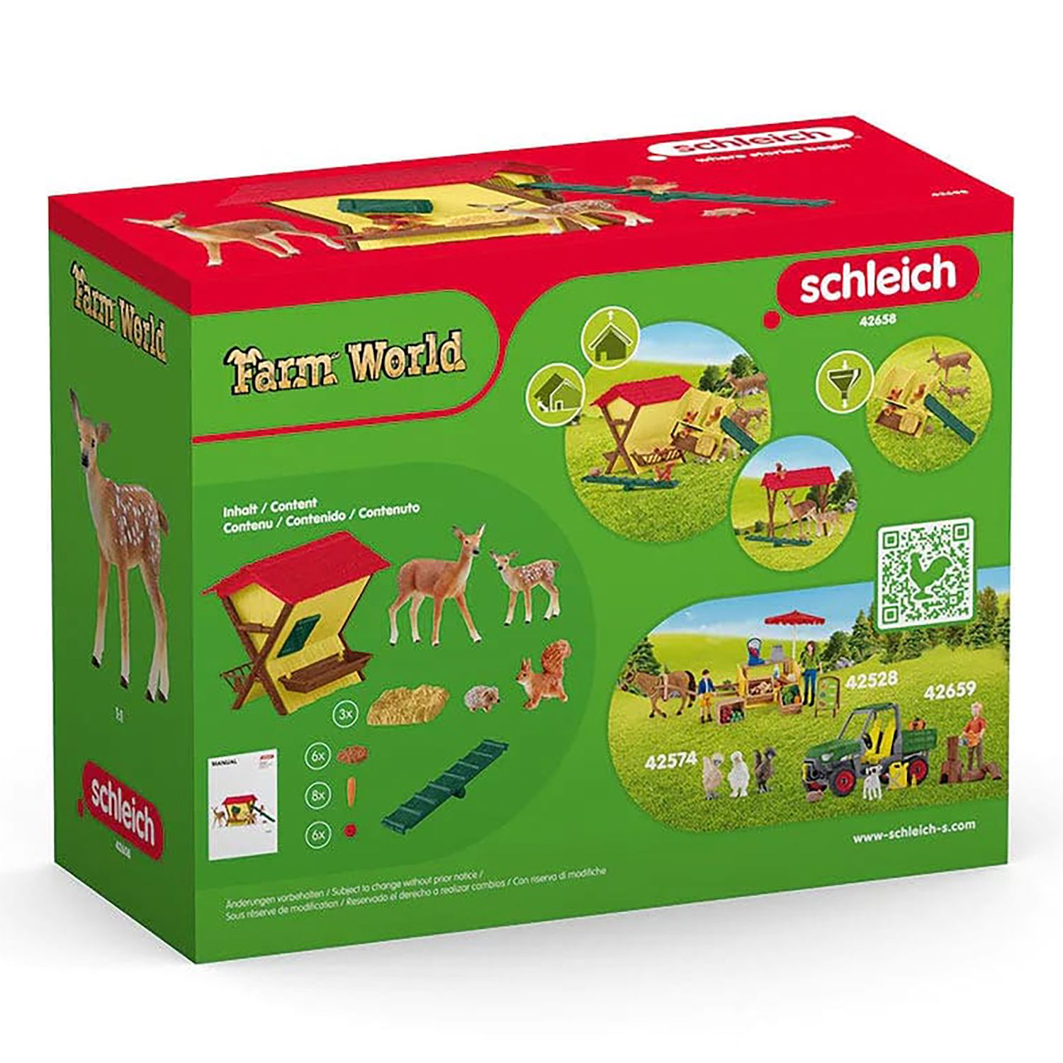 Детский игровой набор Schleich Farm World: Feeding The Forest Animals Figurine Playset — фото 5