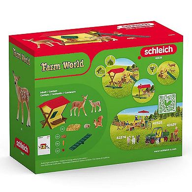 Schleich Farm World: Feeding The Forest Animals Figurine Playset