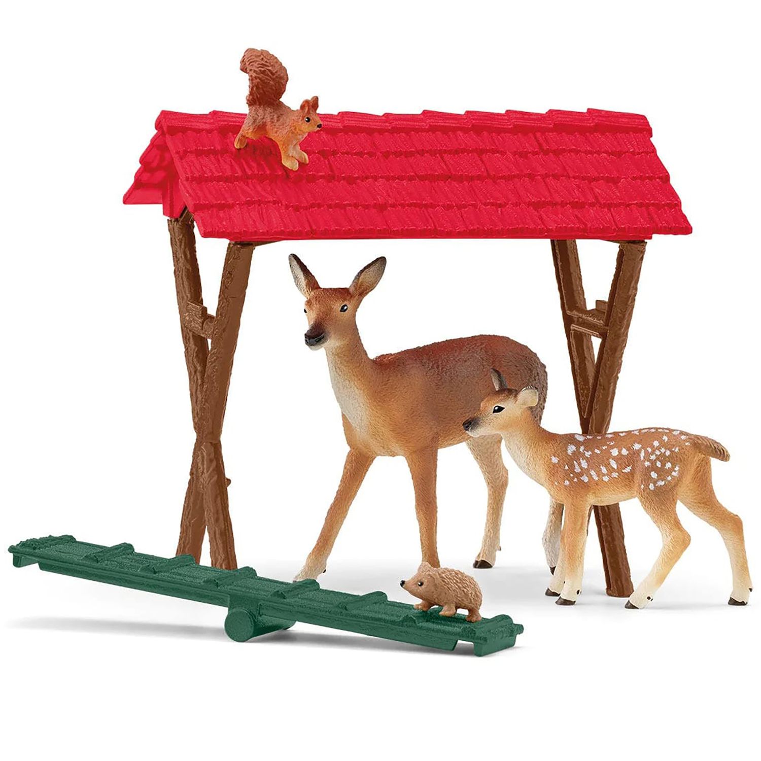 Детский игровой набор Schleich Farm World: Feeding The Forest Animals Figurine Playset — фото 6