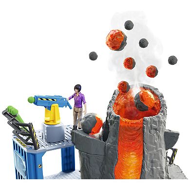 Schleich Dinosaurs: Volcano Expedition Base Camp - 60-Piece Playset