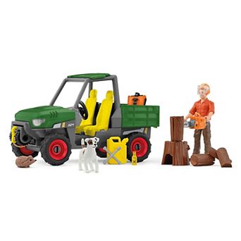 Schleich Farm World: Working In The Forest Figurine Playset