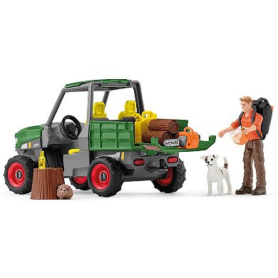 Schleich Farm World: Working In The Forest Figurine Playset