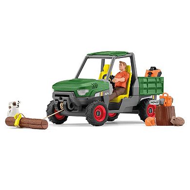 Schleich Farm World: Working In The Forest Figurine Playset