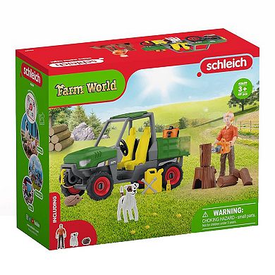 Schleich Farm World: Working In The Forest Figurine Playset