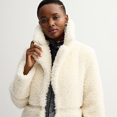 Teddy faux fur coat sales