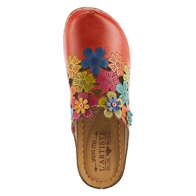 L'Artiste By Spring Step Augi Women's Leather Clogs