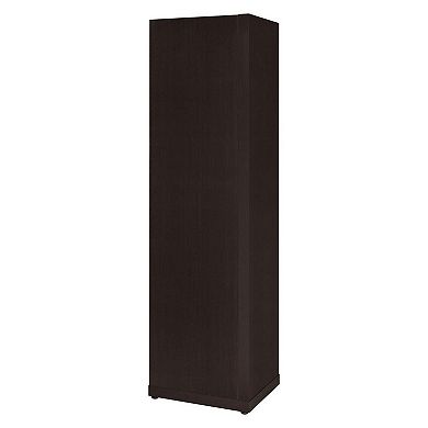 Radiant Brown Wooden Corner Bookcase