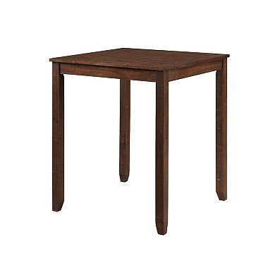 Gary 3 Piece Counter Table Set, Cherry Brown