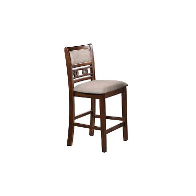 Gary 3 Piece Counter Table Set, Cherry Brown