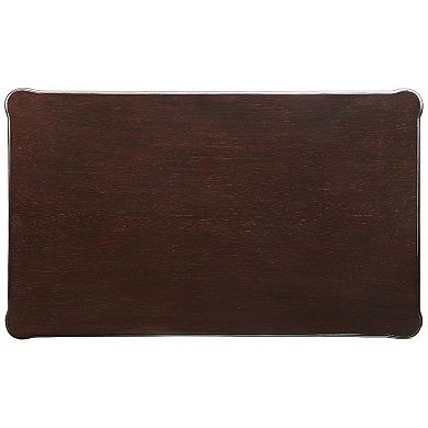 Coffee Table With Traditional Style And Turned Legs, Espresso Brown