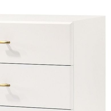 Side view of dresser showing depth
