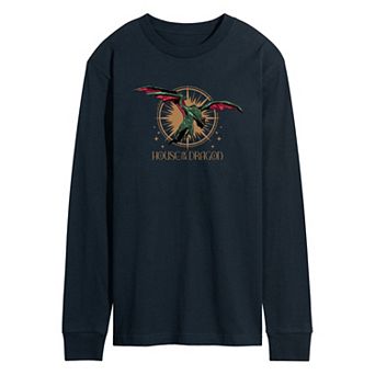 Men's House Of The Dragon Vhagar Flight Long Sleeve Graphic Tee