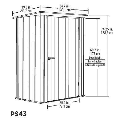 Scotts Garden Storage Cabinet 4 x 3 ft.
