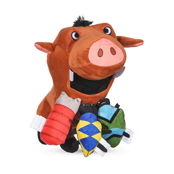 Disney's The Lion King 9-in. Pumba & Bugs Plush Burrow Pet Toy - Multi