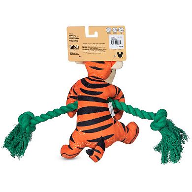 Disney's Winnie the Pooh 12-in. Tigger on Rope Branch Plush Squeaker Pet Toy
