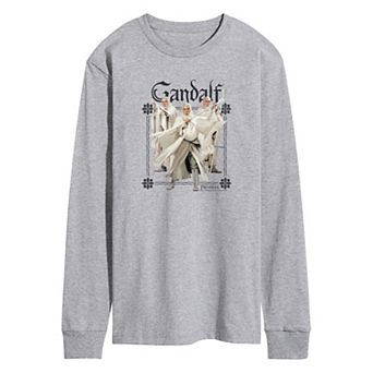 Men's Lord Of The Rings Gandalf The White Long Sleeve Graphic Tee