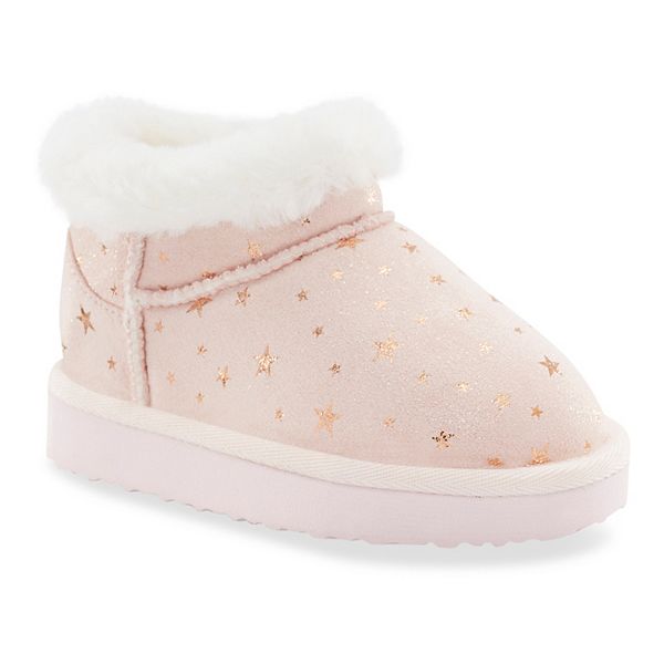 Stride Rite Munchkin by Stride Rite Elsy Big Kid Cozy Boots - Pink (4)