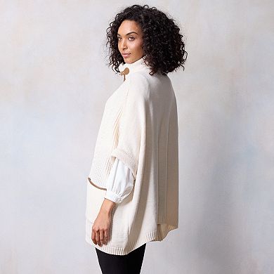 Women's LC Lauren Conrad Cable Knit Cape