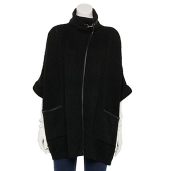 Women's LC Lauren Conrad Cable Knit Cape