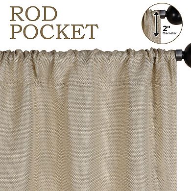 SUPERIOR Jaxon Blackout Rod Pocket Curtain Set