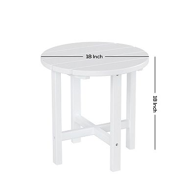 Dylan Adirondack Round Outdoor Side Table