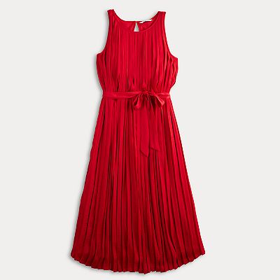 nine west pleated dress Women's Nine West Sleeveless Pleated Dress