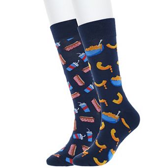 Men's 2-Pack Novelty Crew Socks