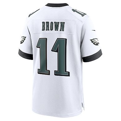 Men's Nike A.J. Brown White Philadelphia Eagles White Game Jersey