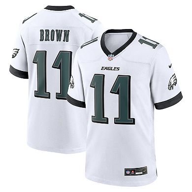 Men's Nike A.J. Brown White Philadelphia Eagles White Game Jersey