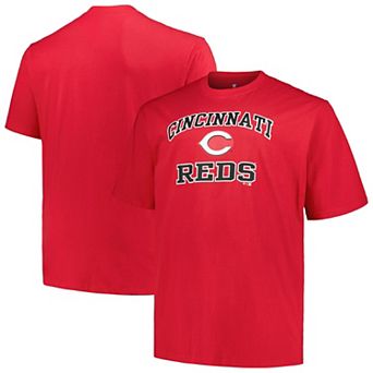 Men's Profile Red Cincinnati Reds Big & Tall Heart & Soul T-Shirt