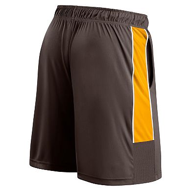 Men's Fanatics Branded Brown San Diego Padres Win The Match Defender Shorts