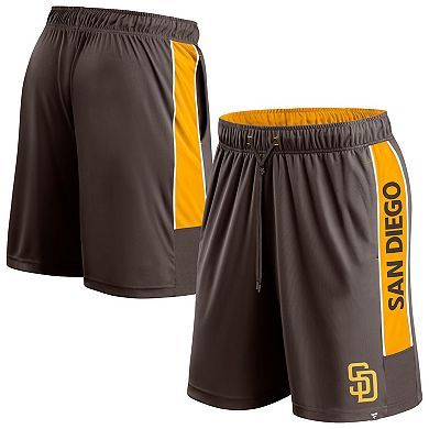 Men's Fanatics Branded Brown San Diego Padres Win The Match Defender Shorts