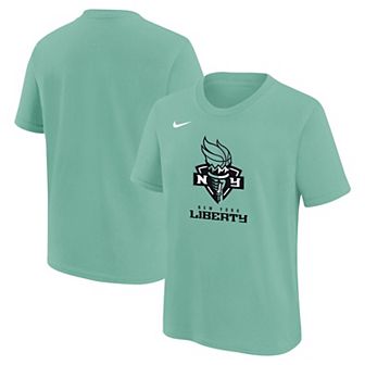 Youth Nike Green New York Liberty Essential Logo T-Shirt