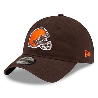 Men's New Era Brown Cleveland Browns Core Classic Primary 9TWENTY Adjustable Hat