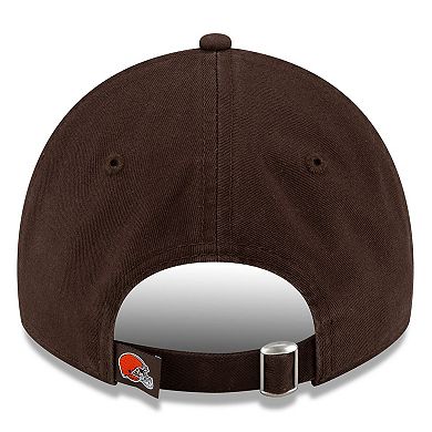 Men's New Era Brown Cleveland Browns Core Classic Primary 9TWENTY Adjustable Hat