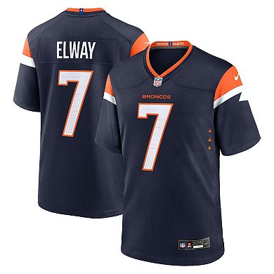 Men's Nike John Elway Navy Denver Broncos Alternate Retired Player Game Jersey