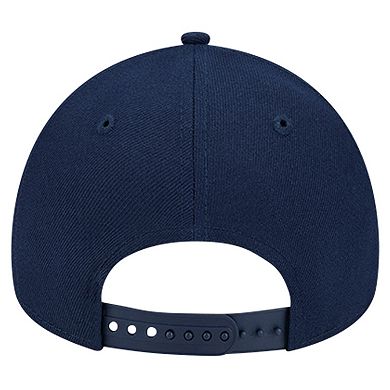 Men's New Era Navy Denver Nuggets A-Frame 9FORTY Adjustable Hat