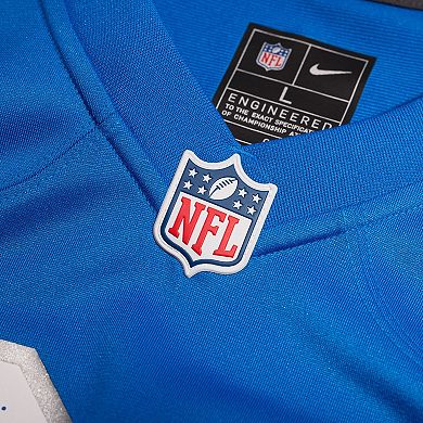 Men's Nike Jared Goff Blue Detroit Lions Game Jersey