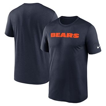 Men's Nike Blue Chicago Bears Primetime Legend Wordmark Performance T-Shirt