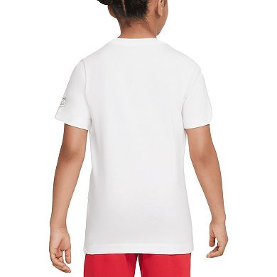 Youth Nike White Paris Saint-Germain Swoosh T-Shirt