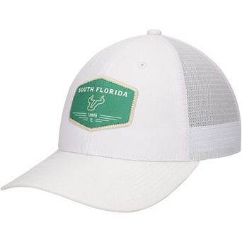 Men's Ahead White South Florida Bulls Brant Trucker Adjustable Hat